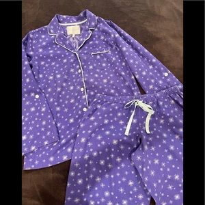 💥Periwinkle VS flannel pj set sz S-long